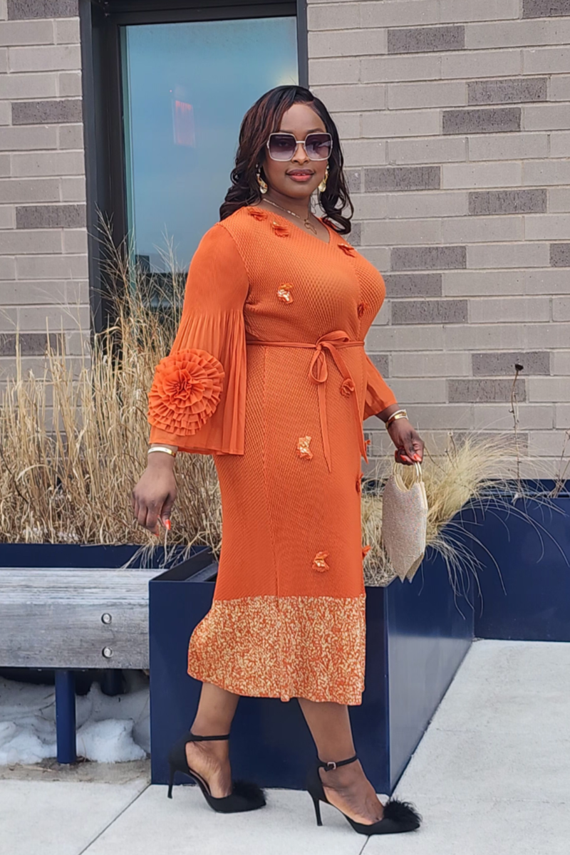 CHARISMA DRESS ORANGE