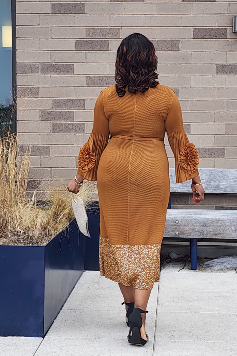 CHARISMA DRESS BROWN