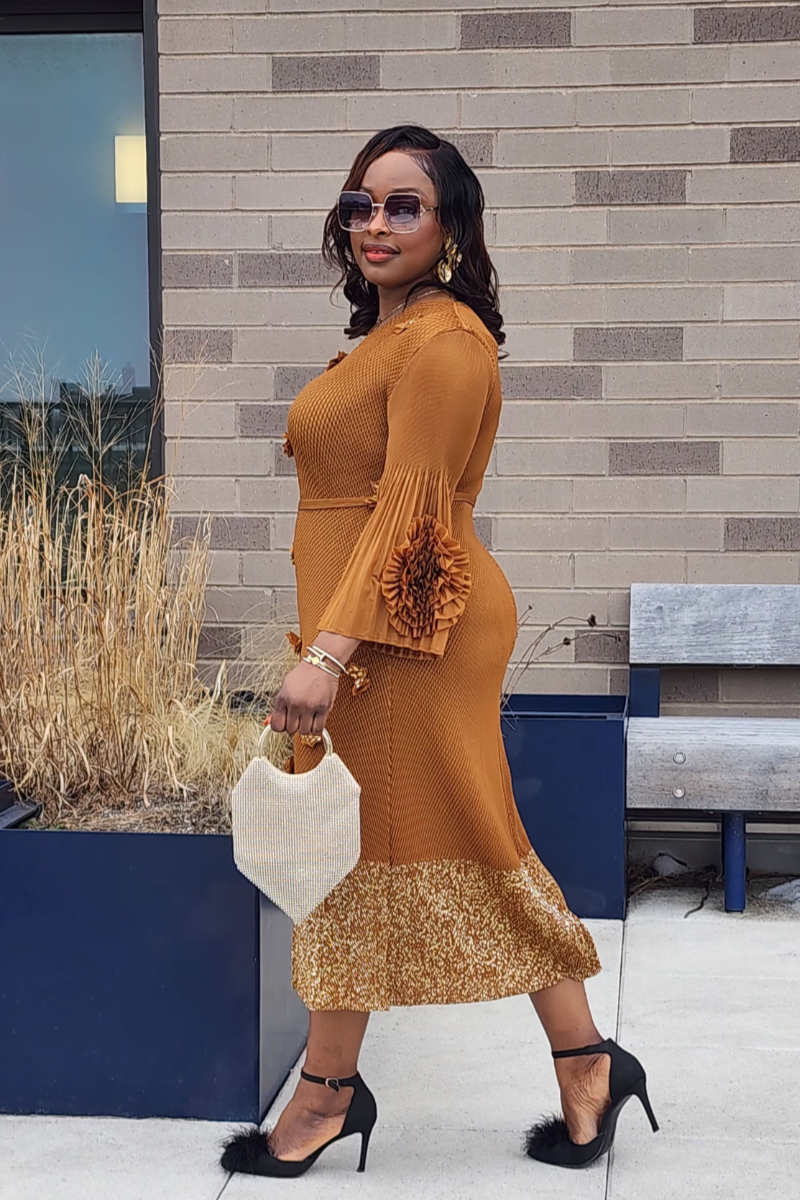 CHARISMA DRESS BROWN