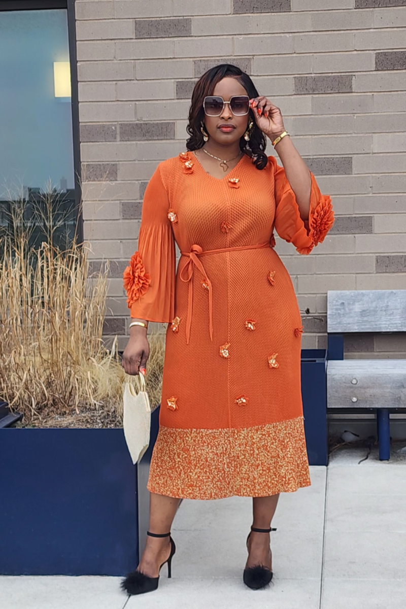 CHARISMA DRESS ORANGE