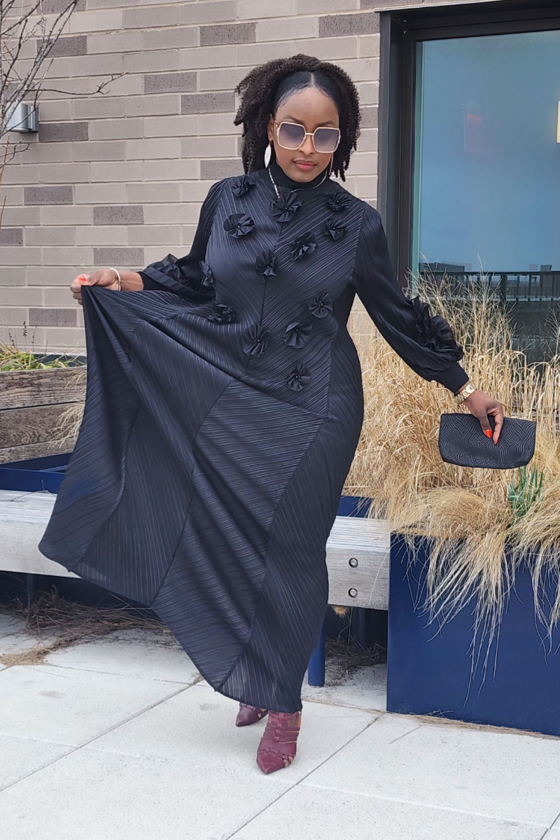 MAJESTY FLORAL /BLACK