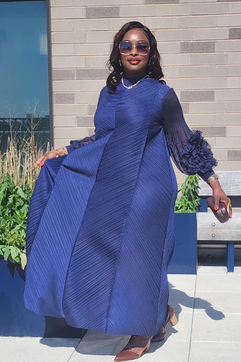MAJESTY DRESS BLUE