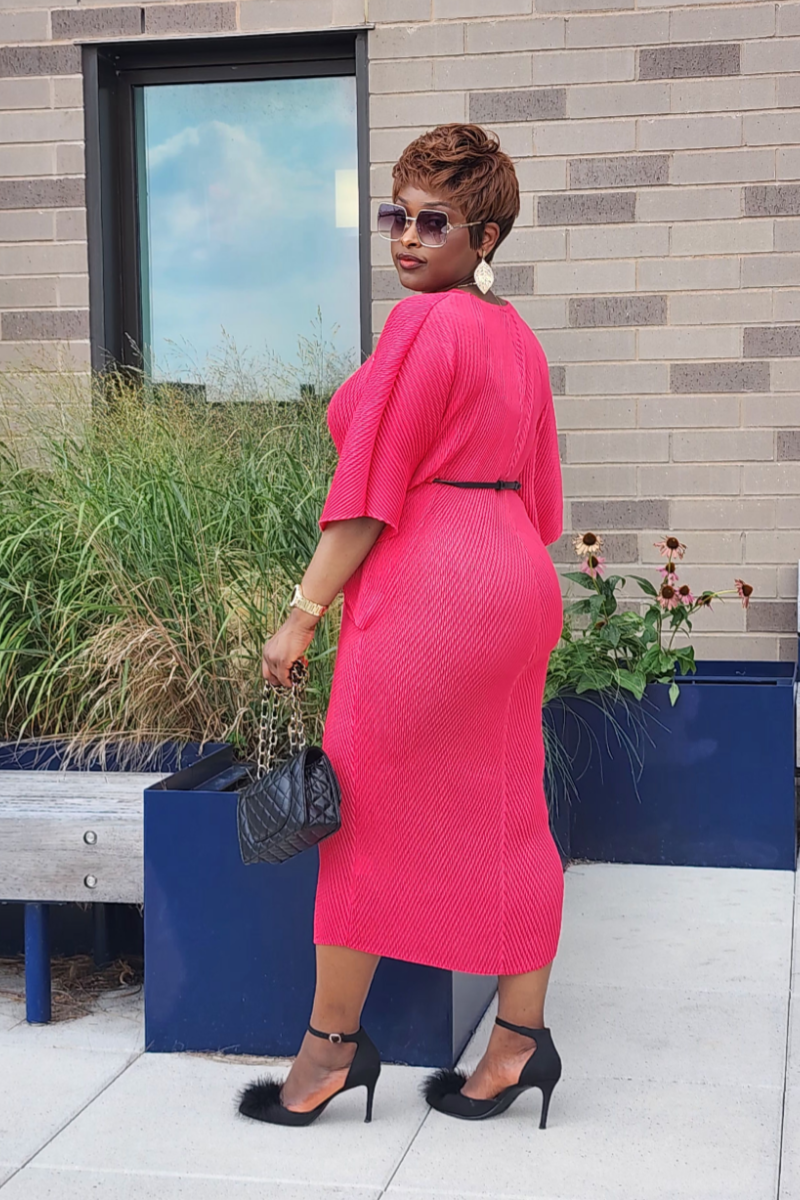 ADMIRABLE DRESS/PINK-RED