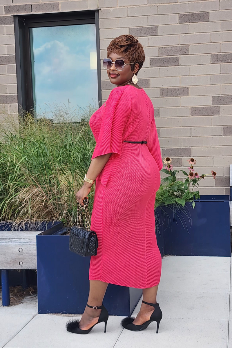 ADMIRABLE DRESS/PINK-RED