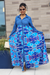 AFRICAN QUEEN MAXI DRESS /BLUE