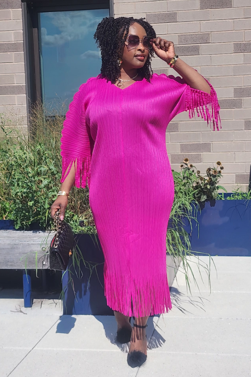 AMOURA FRINGE DRESS (PRE-ORDER ONLY WILL BE SHIPPED UNTIL SEP 10th)