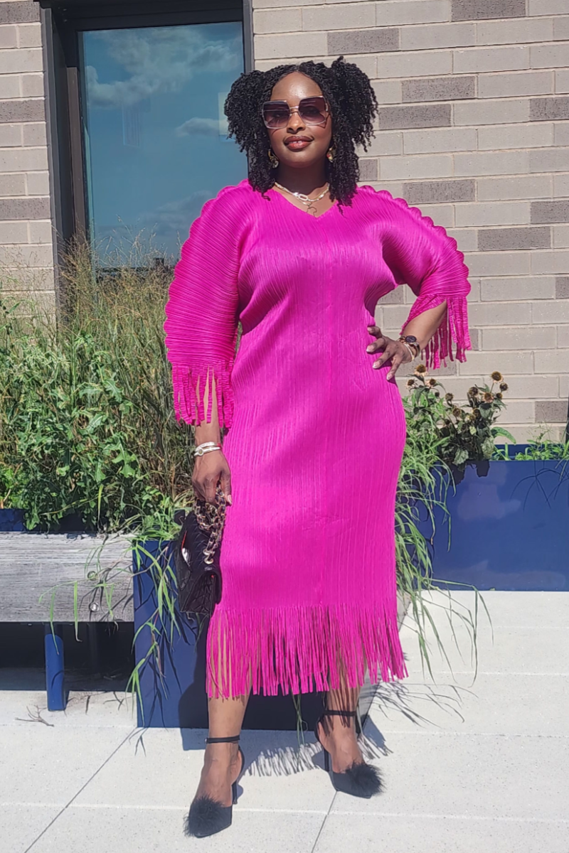 AMOURA FRINGE DRESS (PRE-ORDER ONLY WILL BE SHIPPED UNTIL SEP 10th)