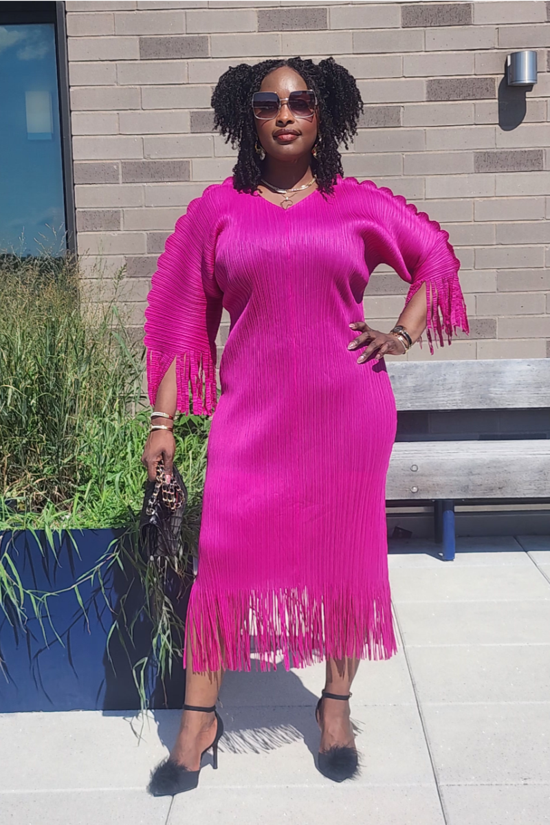 AMOURA FRINGE DRESS (PRE-ORDER ONLY WILL BE SHIPPED UNTIL SEP 10th)