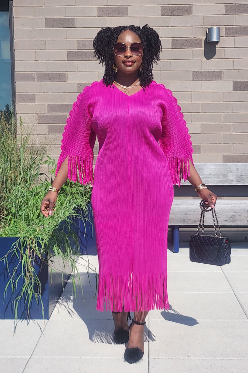 AMOURA FRINGE DRESS (PRE-ORDER ONLY WILL BE SHIPPED UNTIL SEP 10th)