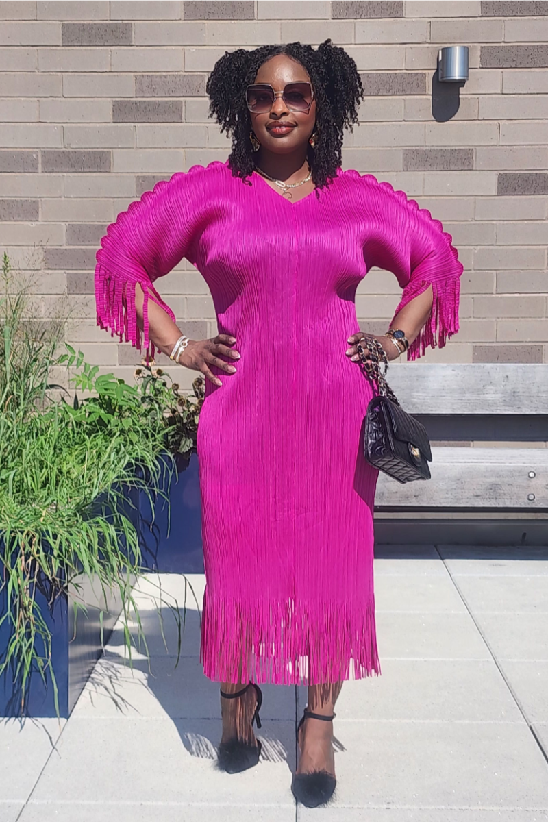 AMOURA FRINGE DRESS (PRE-ORDER ONLY WILL BE SHIPPED UNTIL SEP 10th)