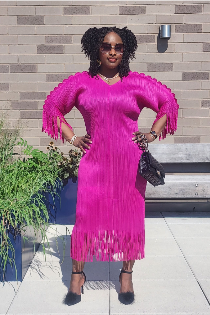 AMOURA FRINGE DRESS (PRE-ORDER ONLY WILL BE SHIPPED UNTIL SEP 10th)