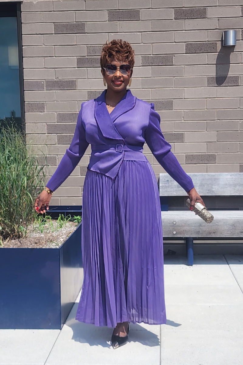 DIVINE FAVOR DRESS/ PURPLE