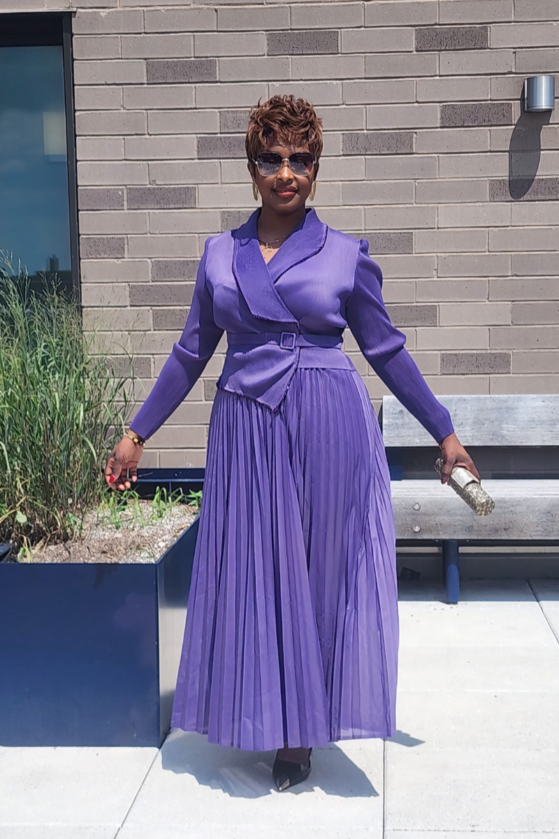 DIVINE FAVOR 1PC DRESS/ PURPLE