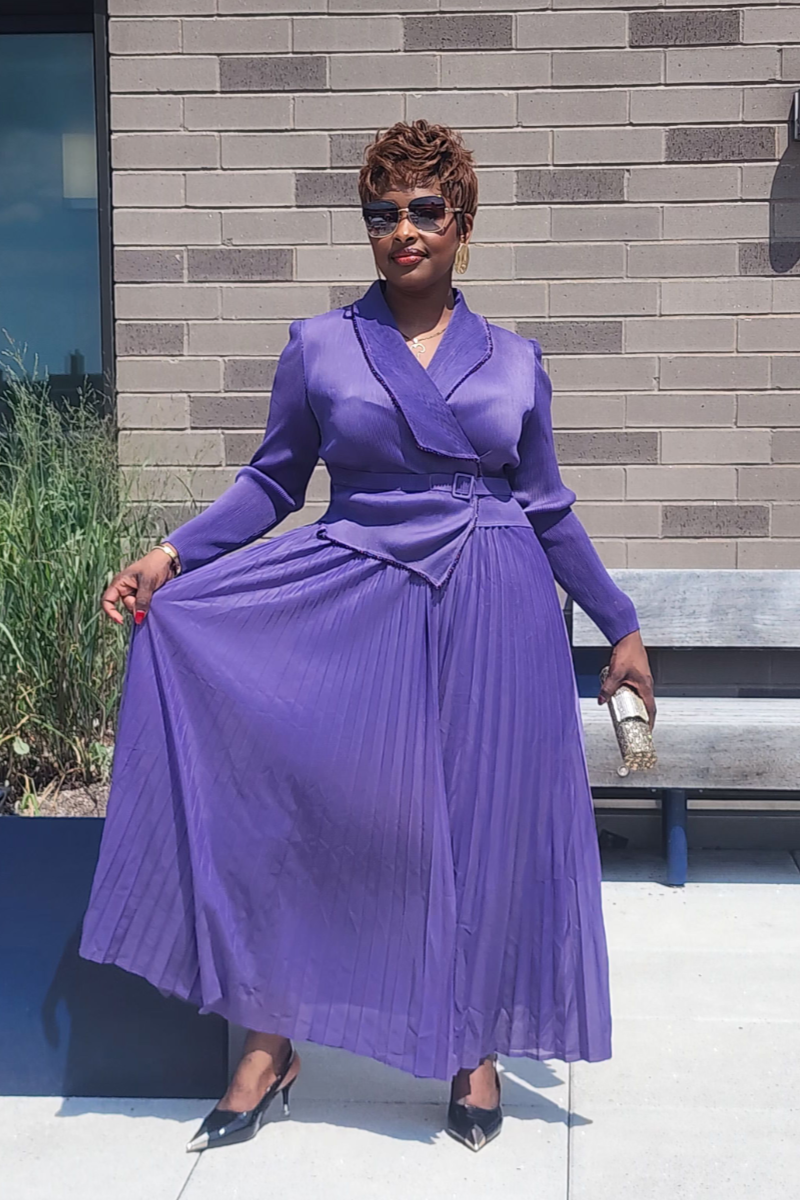 DIVINE FAVOR DRESS/ PURPLE