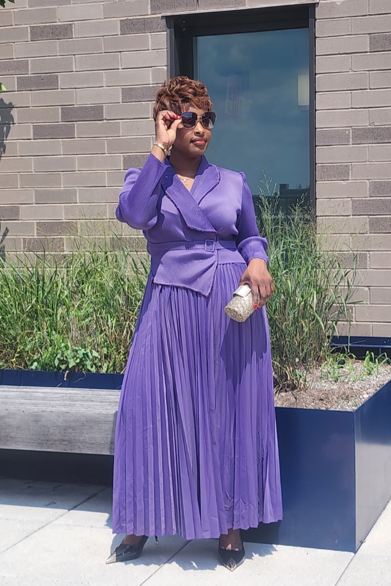DIVINE FAVOR DRESS/ PURPLE