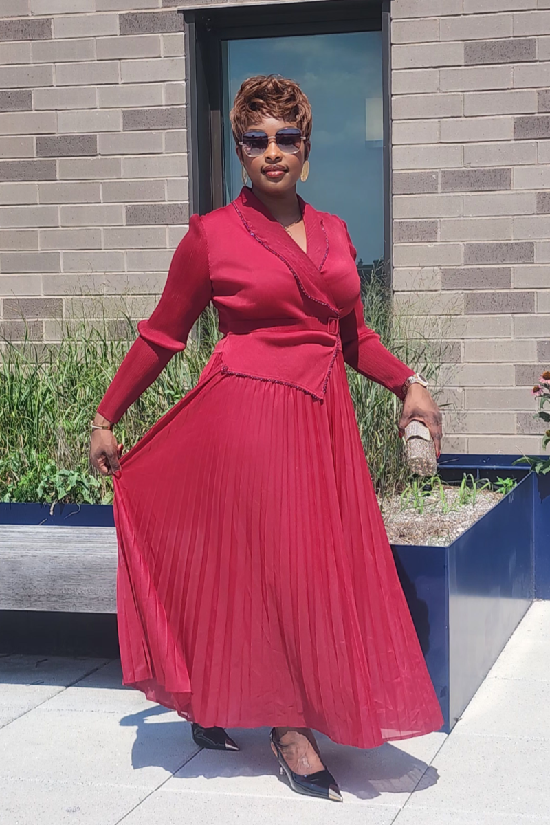 DIVINE FAVOR DRESS/ RED