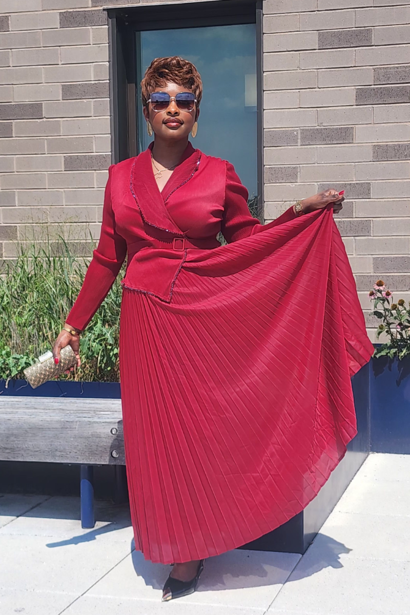 DIVINE FAVOR DRESS/ RED
