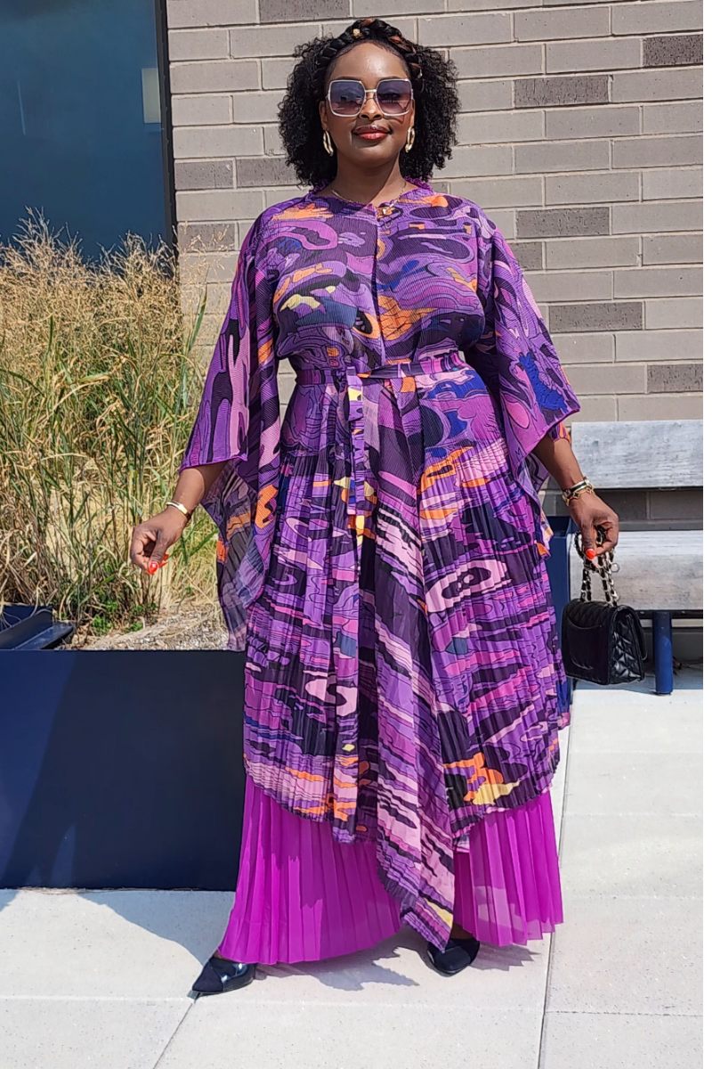 FOLIAGE PANT SET/ PURPLE