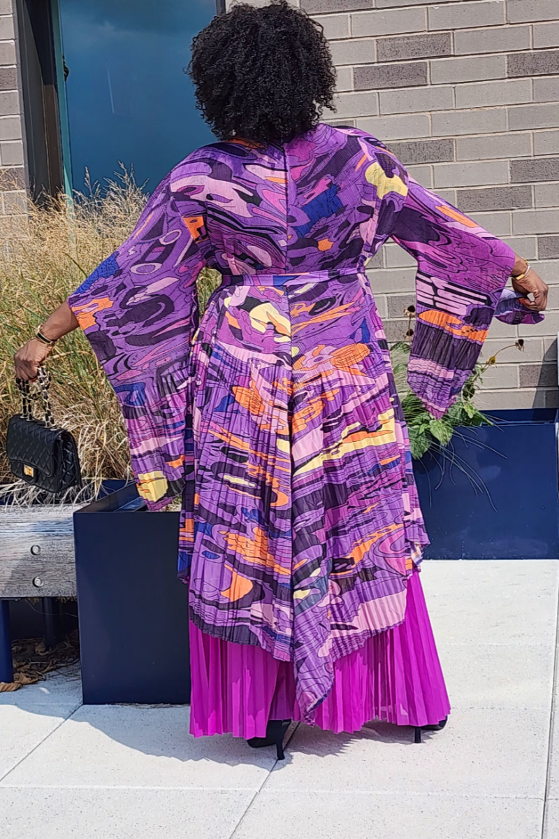 FOLIAGE PANT SET/ PURPLE