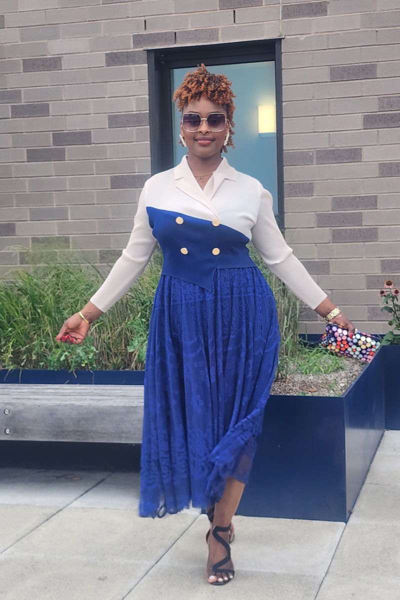 GRACE WALK 1PC DRESS/ BLUE