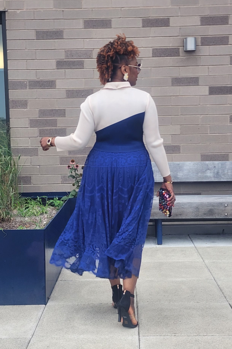 GRACE WALK 1PC DRESS/ BLUE