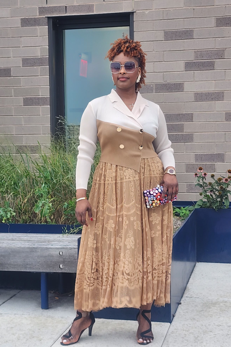 GRACE WALK 1PC DRESS/ COFFEE