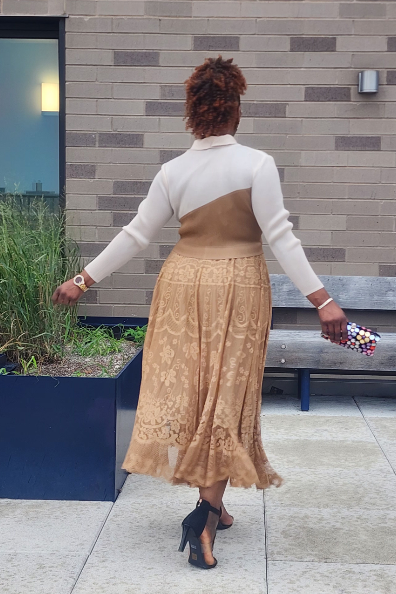GRACE WALK 1PC DRESS/ COFFEE