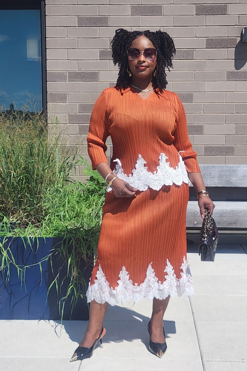 JOY 2PC SKIRT SET/ CARAMEL