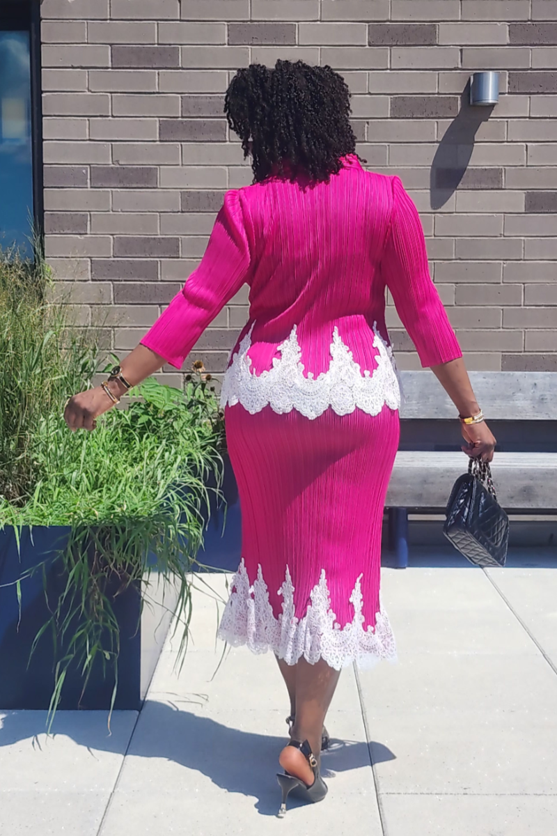 JOY 2PC SKIRT SET/ PINK