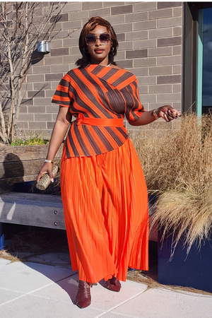 LA DUCHESSE PANT SET/ ORANGE