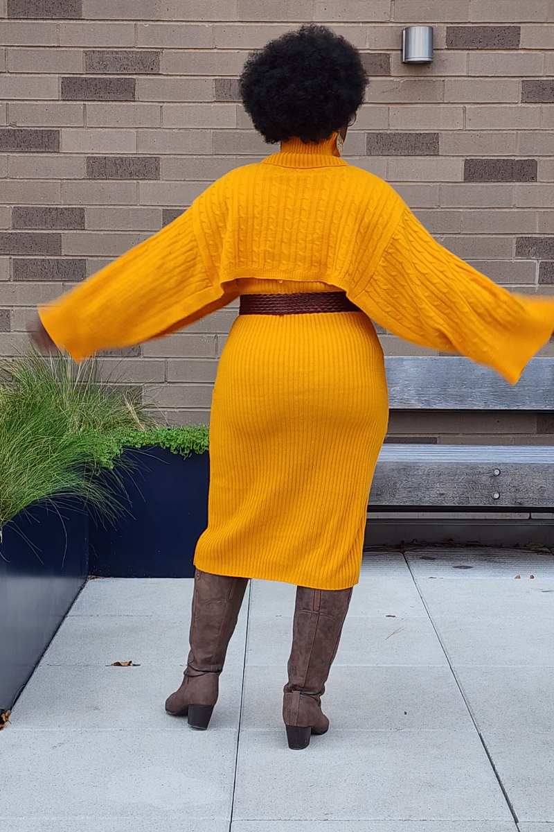 LEVEL UP 2PC SET MUSTARD