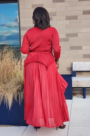 RUBY SKIRT SET/RED