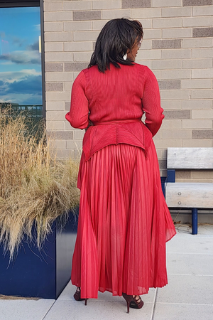 RUBY SKIRT SET/RED