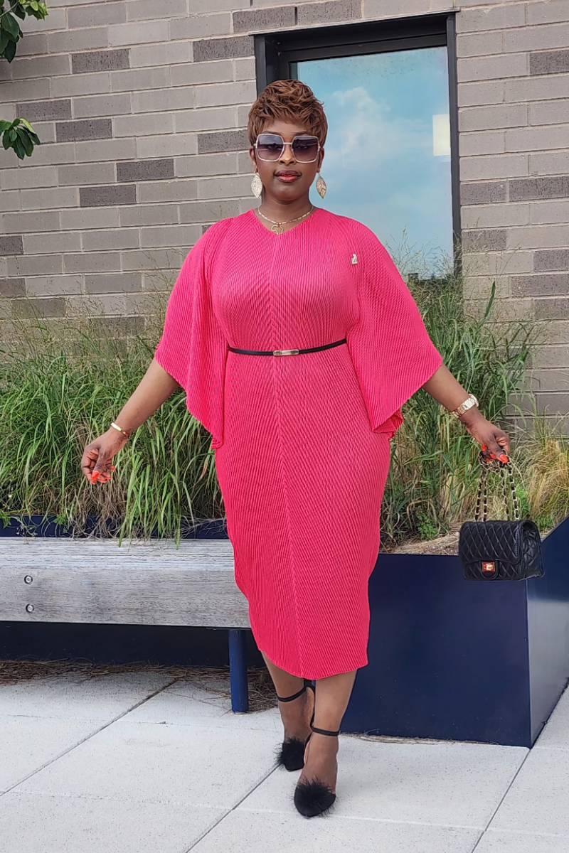 ADMIRABLE DRESS/PINK-RED