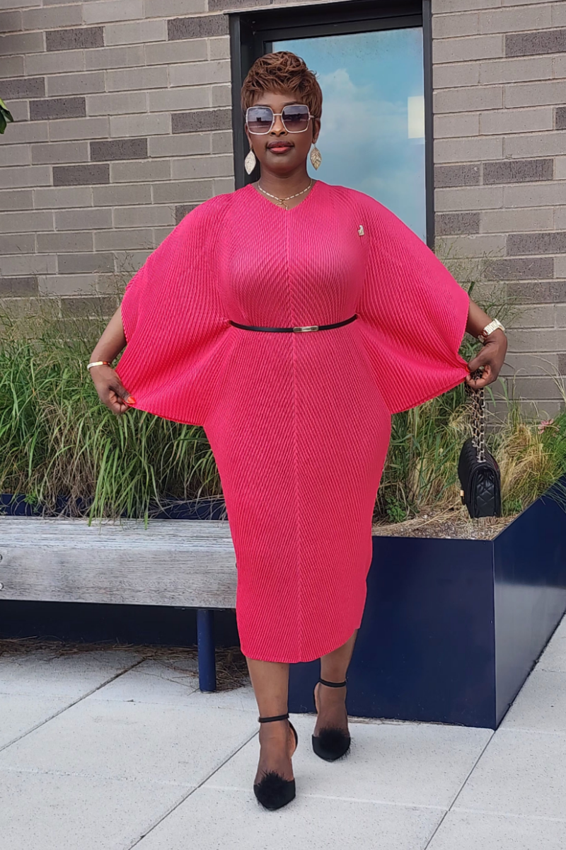 ADMIRABLE DRESS/PINK-RED