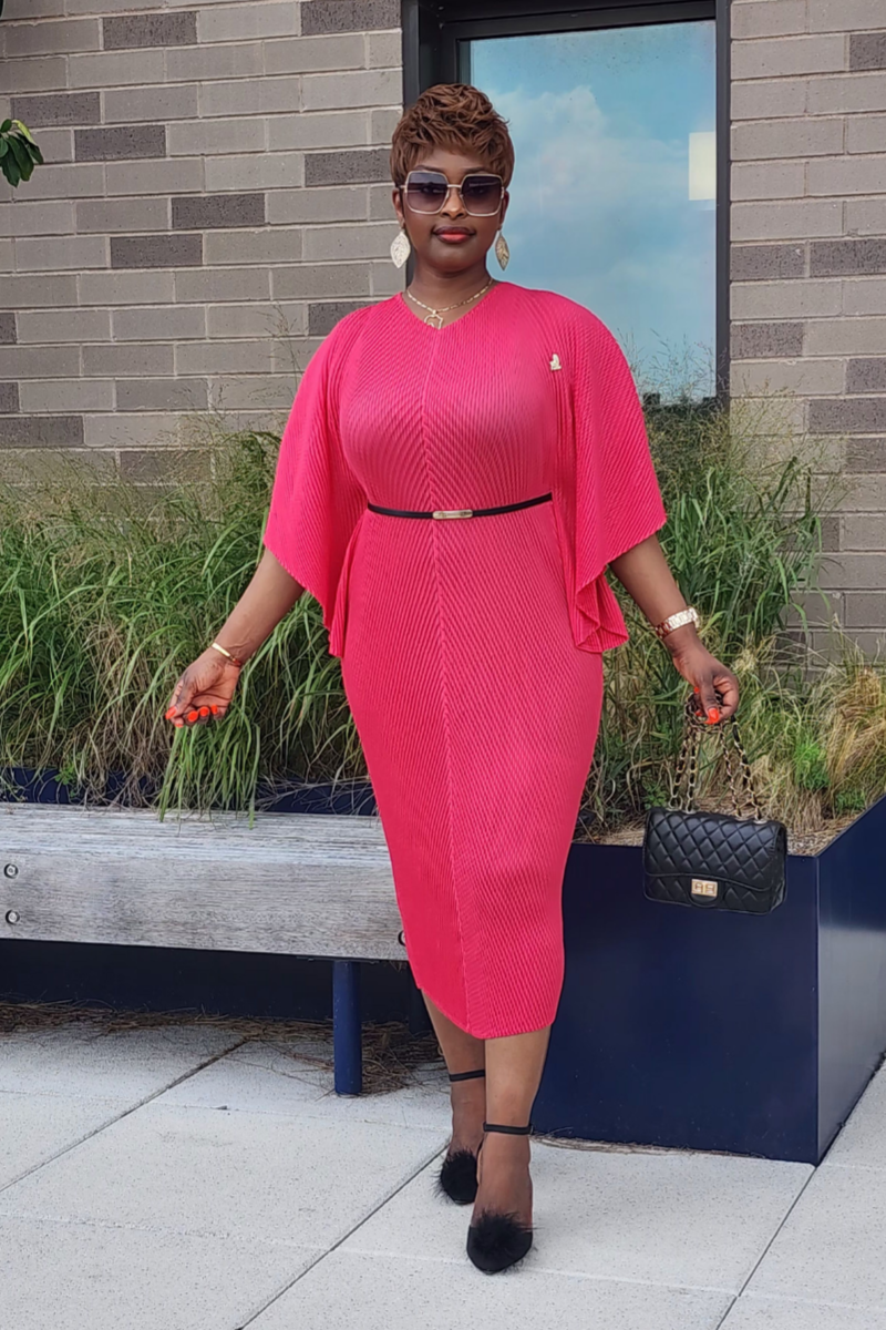 ADMIRABLE DRESS/PINK-RED