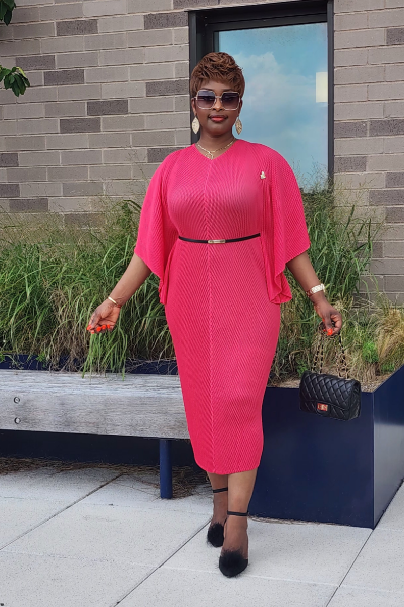 ADMIRABLE DRESS/PINK-RED