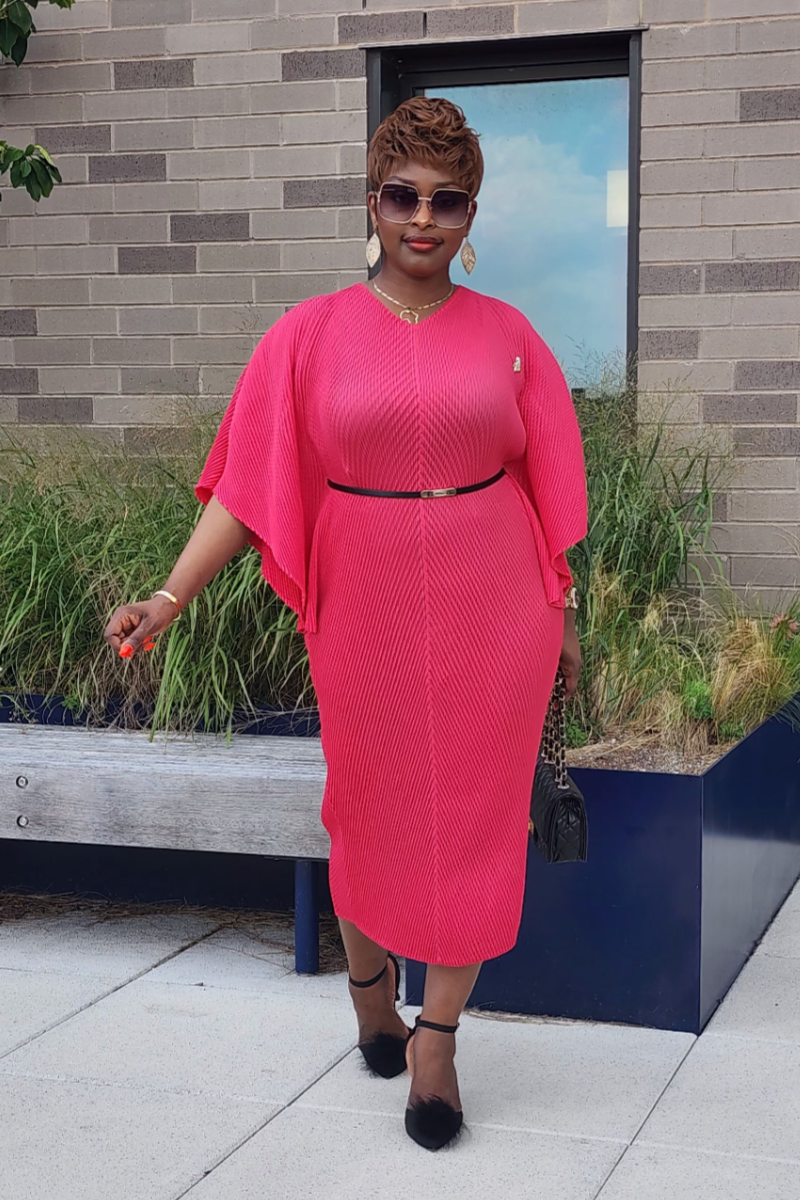 ADMIRABLE DRESS/PINK-RED