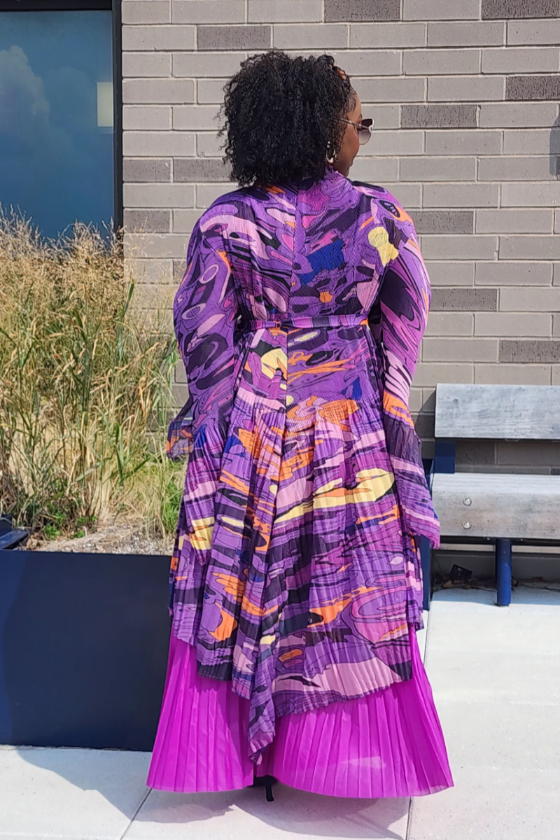 FOLIAGE PANT SET/ PURPLE