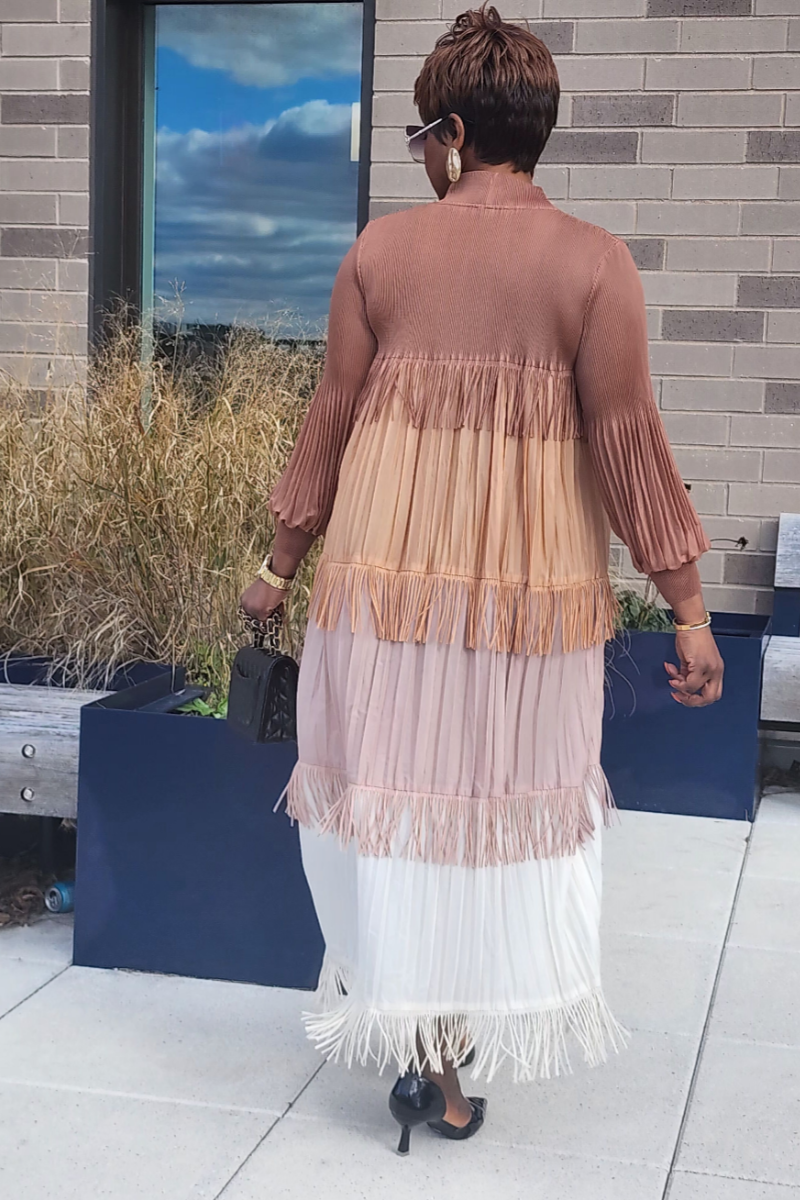 CHARMING DRESS BROWN SHADE