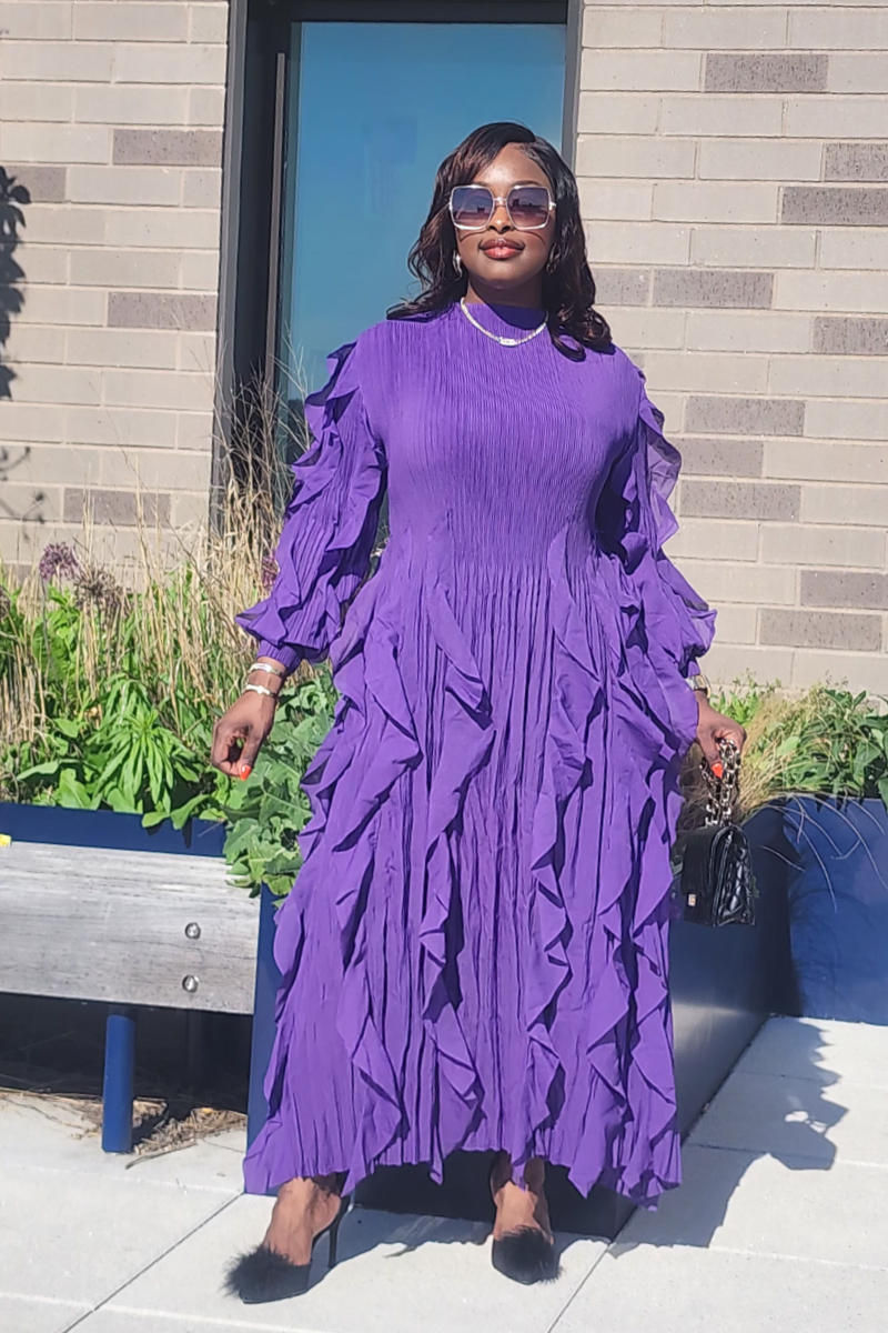 ELEGANCE FLOWY/ PURPLE