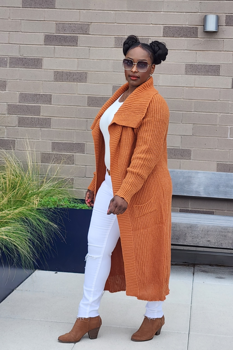 CALIN D'AMOUR CARDIGAN/BROWN