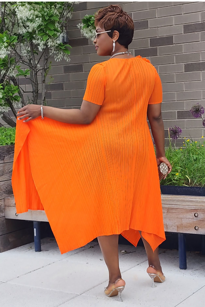 FLOURISH ORANGE DRESS