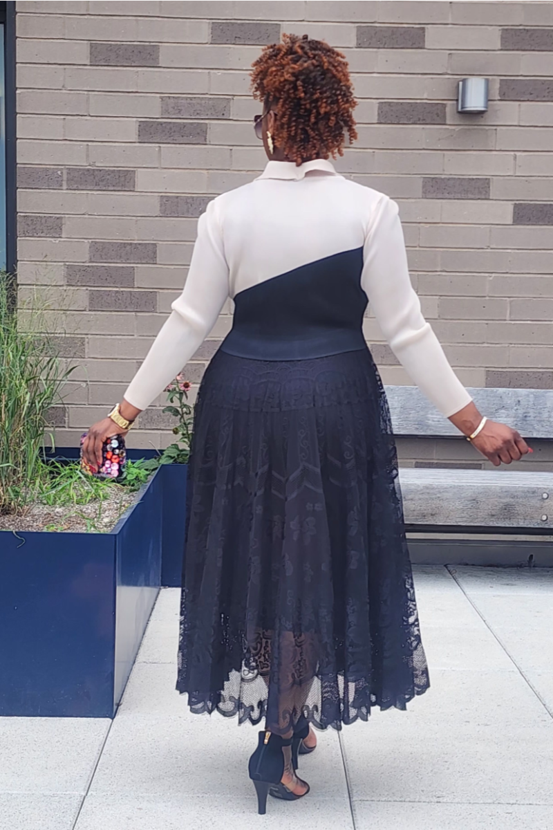 GRACE WALK 1PC DRESS/ BLACK