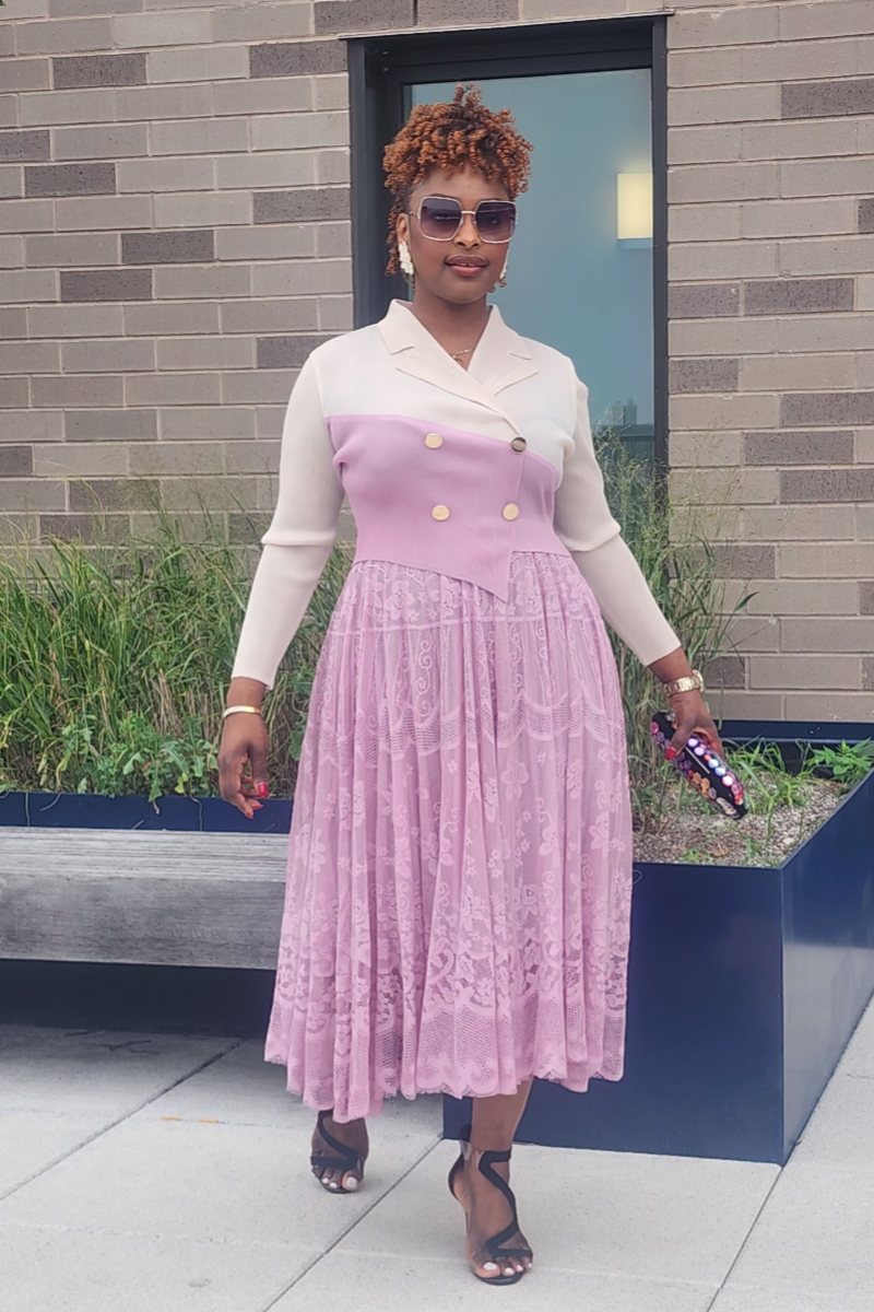 GRACE WALK 1PC DRESS/ PINK