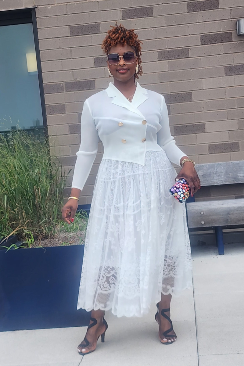 GRACE WALK 1PC DRESS/ WHITE