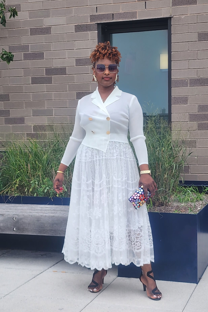 GRACE WALK 1PC DRESS/ WHITE