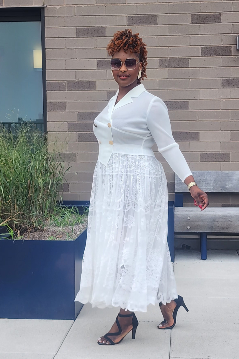 GRACE WALK 1PC DRESS/ WHITE