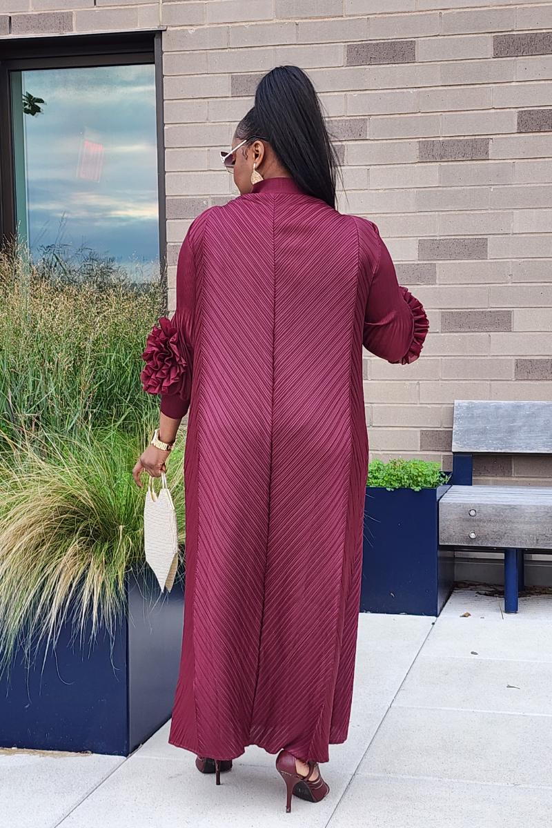 MAJESTY DRESS BURGUNDY