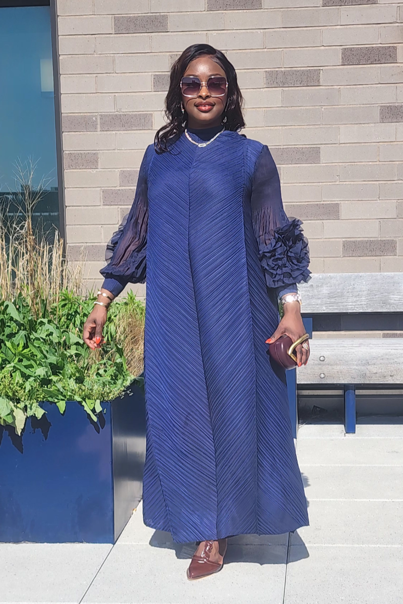 MAJESTY DRESS BLUE